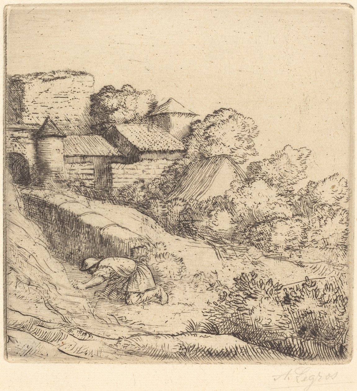 Mały palnik do trawy Mały palnik do trawy. autorstwa Alphonse Legros