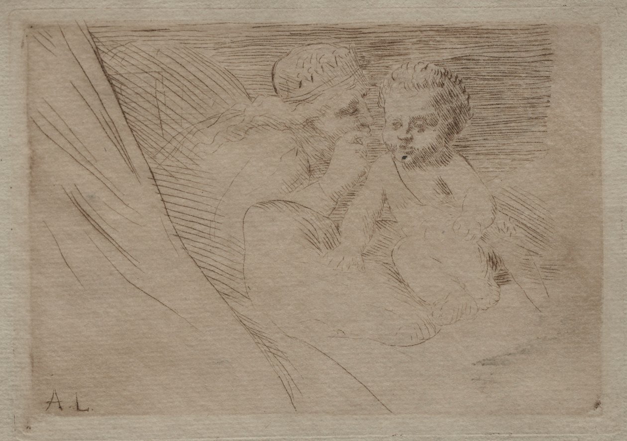 Mab i Kupidyn. autorstwa Alphonse Legros