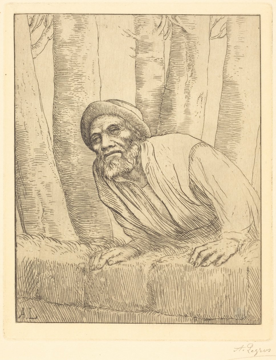 Mężczyzna wspinający się po ścianie (Wspinaczka) autorstwa Alphonse Legros