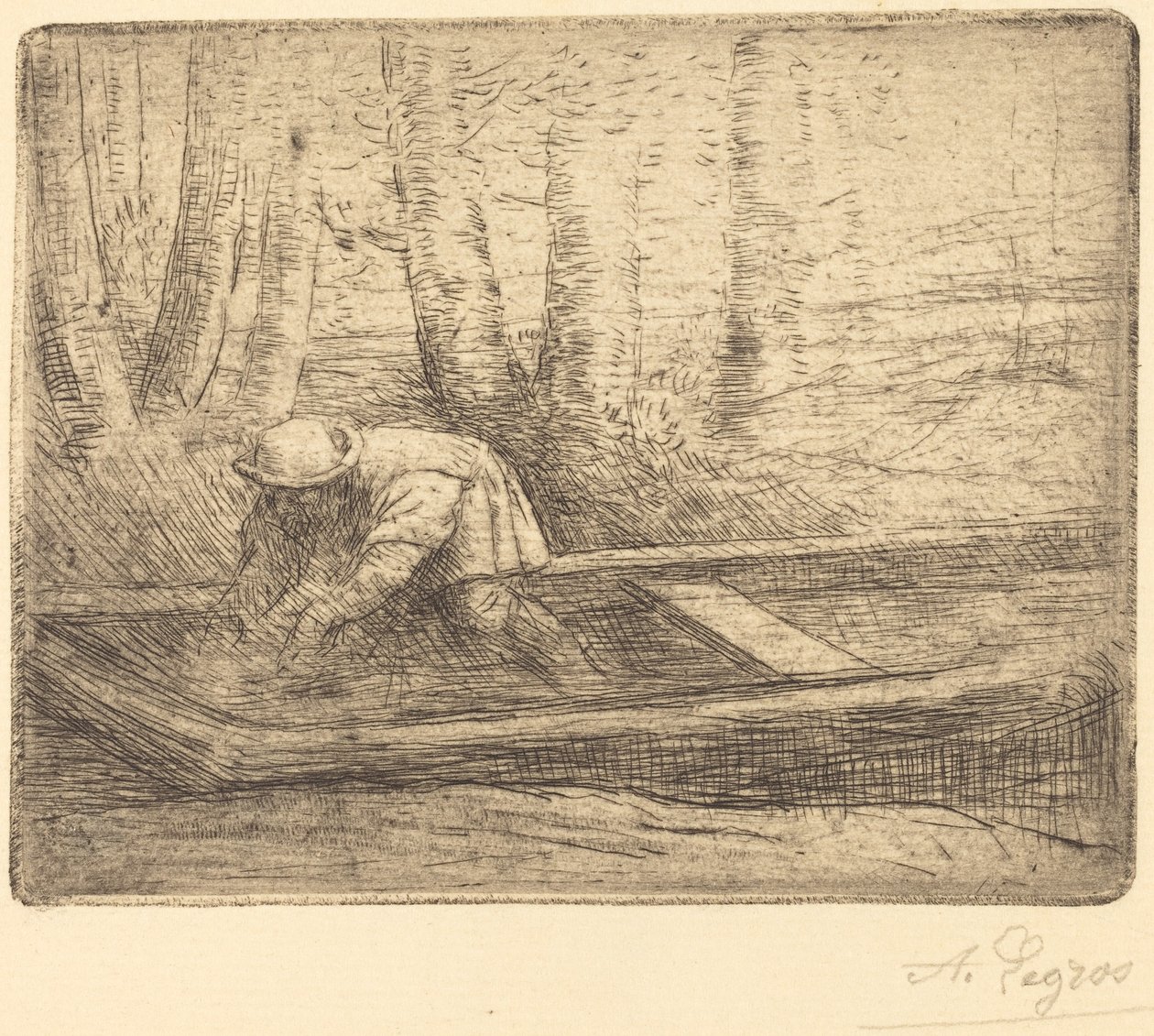 Mężczyzna w Punt autorstwa Alphonse Legros