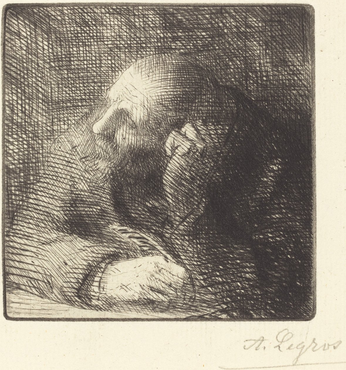Medytacja (La medytacja) autorstwa Alphonse Legros