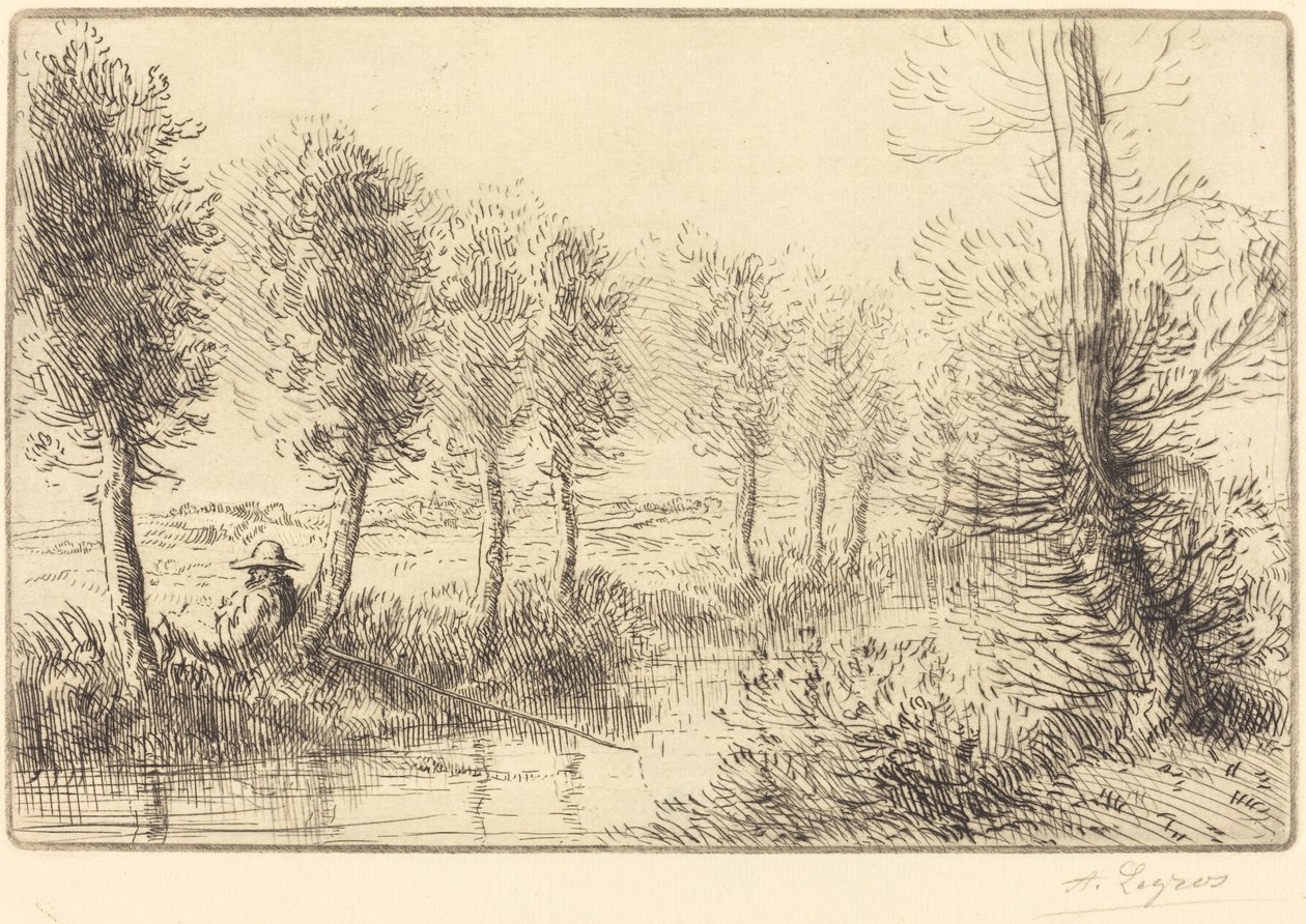 W pobliżu młyna (Pres du moulin) autorstwa Alphonse Legros