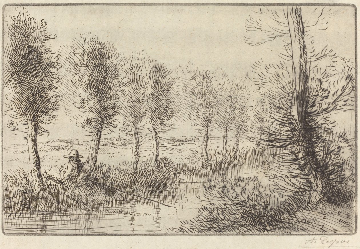 W pobliżu młyna (Pres du moulin) autorstwa Alphonse Legros