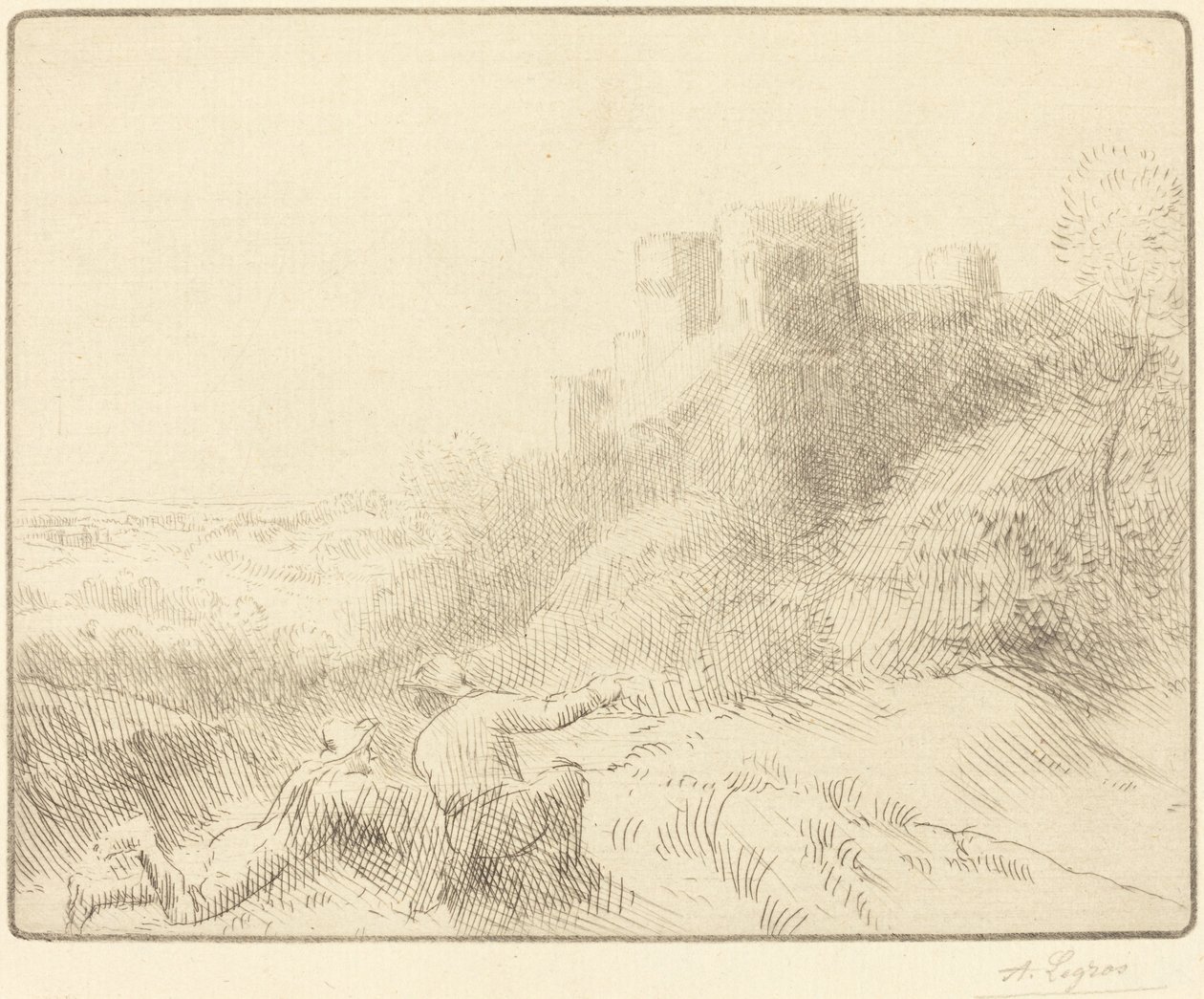 Stary zamek autorstwa Alphonse Legros