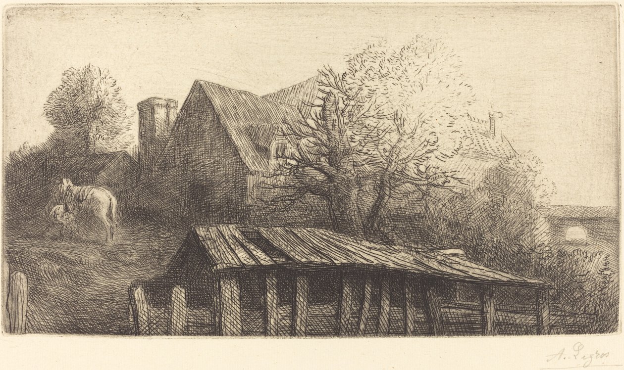 Old Inn Stara karczma. autorstwa Alphonse Legros