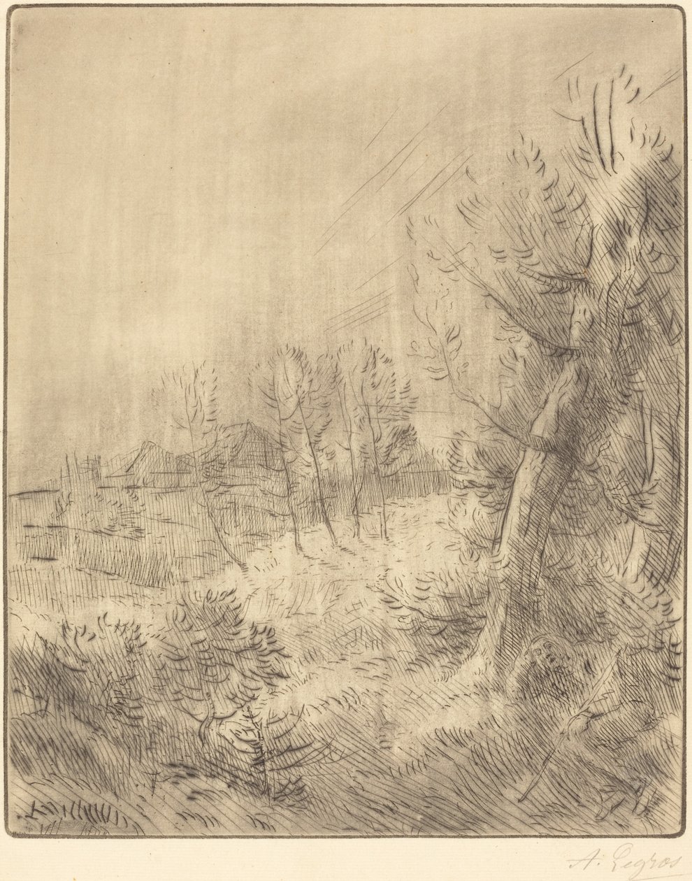 Stara wieś autorstwa Alphonse Legros
