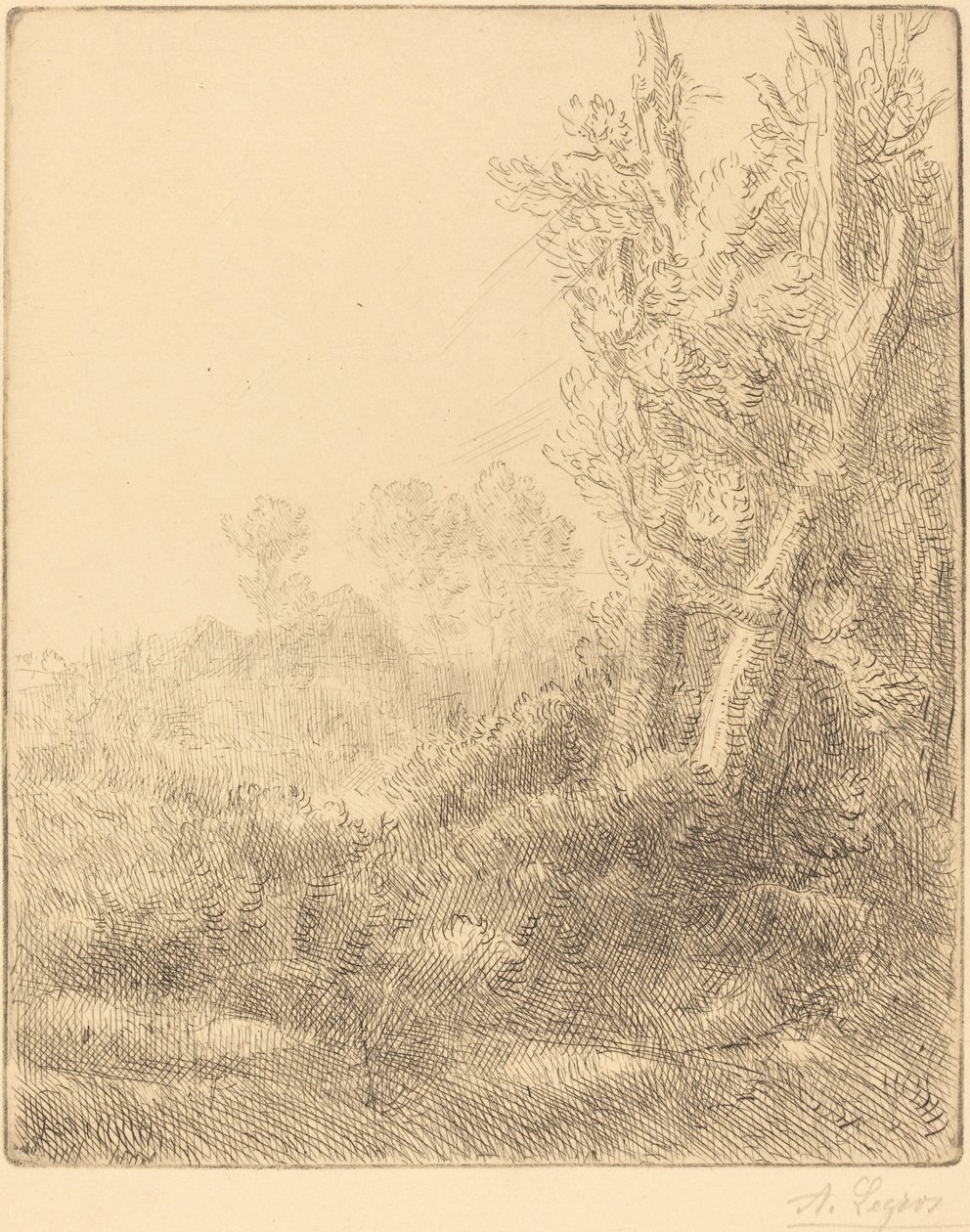 Stara wieś autorstwa Alphonse Legros