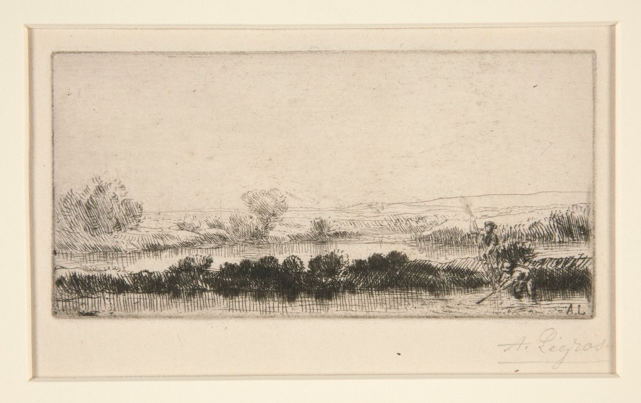Wieś Tourbieres: na bagnach autorstwa Alphonse Legros