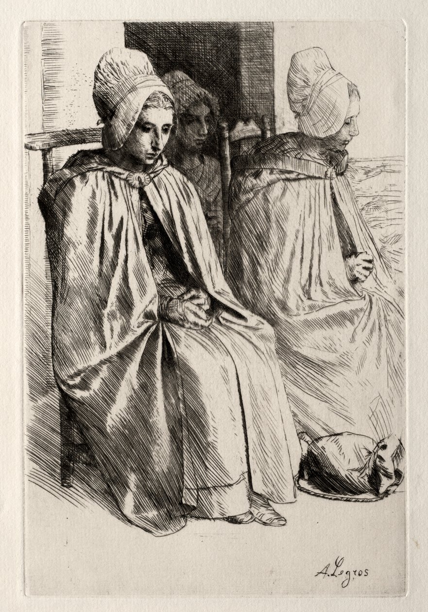 Chłopka w sąsiedztwie Boulogne autorstwa Alphonse Legros