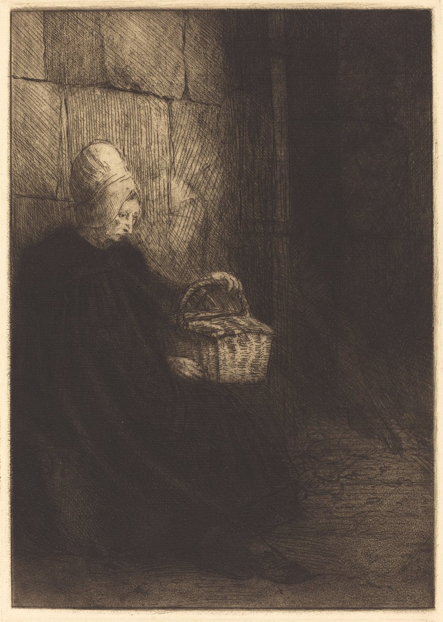 Chłopka z Boulogne autorstwa Alphonse Legros