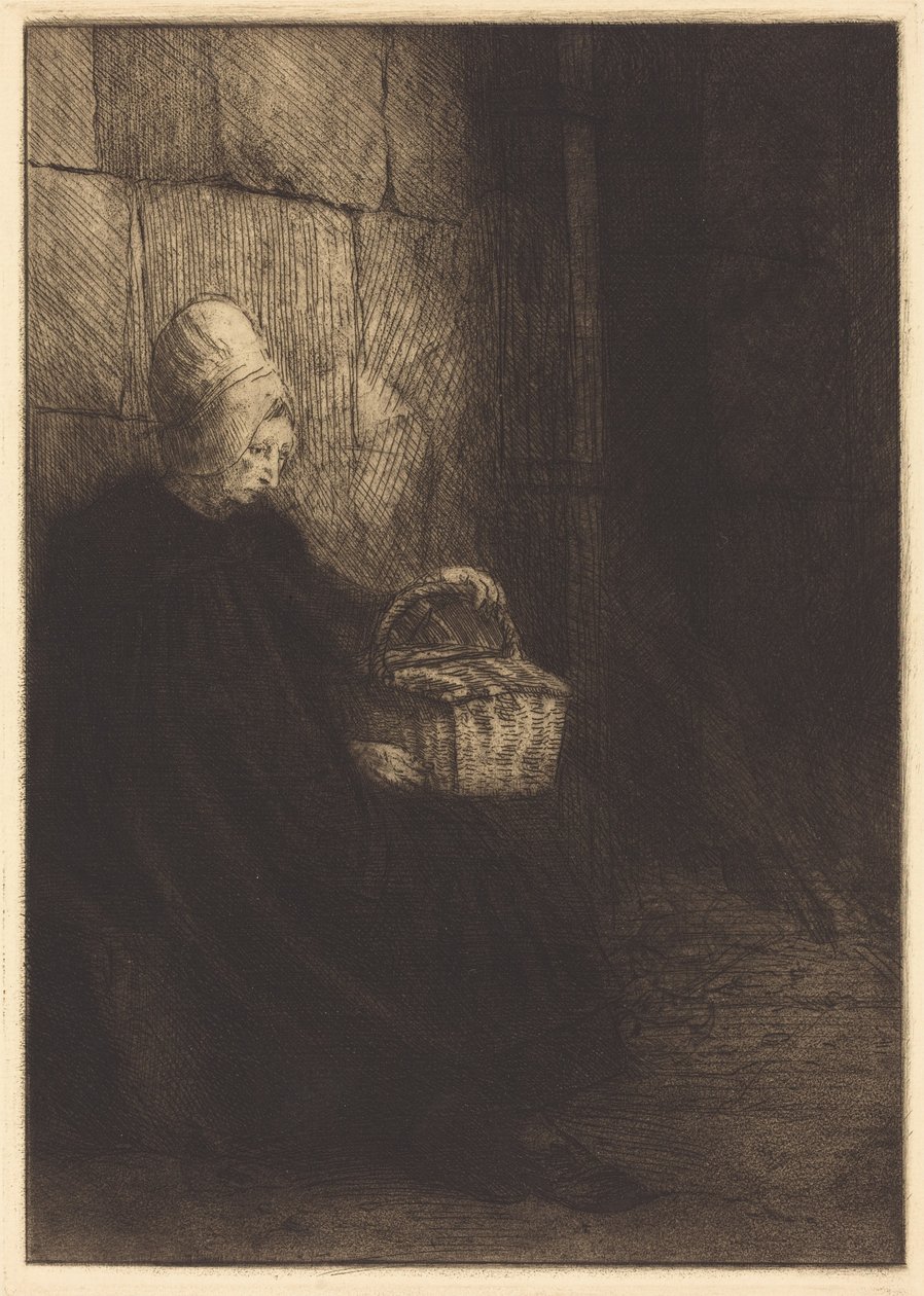Chłopka z okolic Boulogne (zwana „Kobietą z koszem”) autorstwa Alphonse Legros