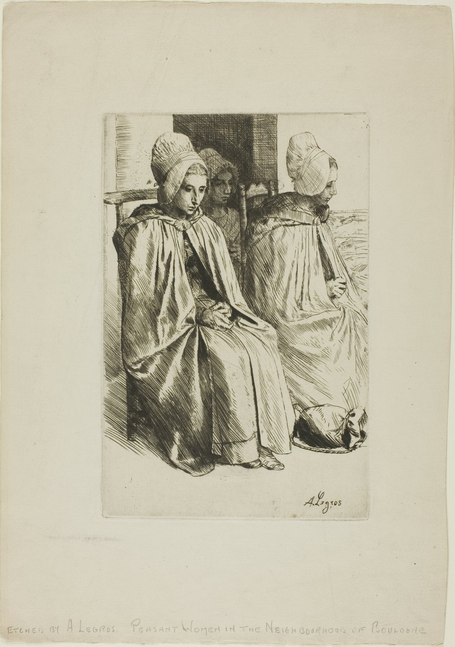 Wieśniaczki z okolic Boulogne autorstwa Alphonse Legros