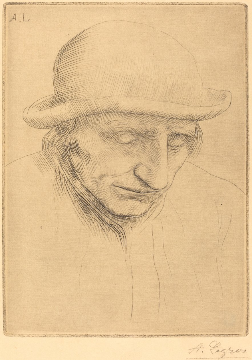 Chłop w okrągłym kapeluszu Chłop w okrągłym kapeluszu. autorstwa Alphonse Legros