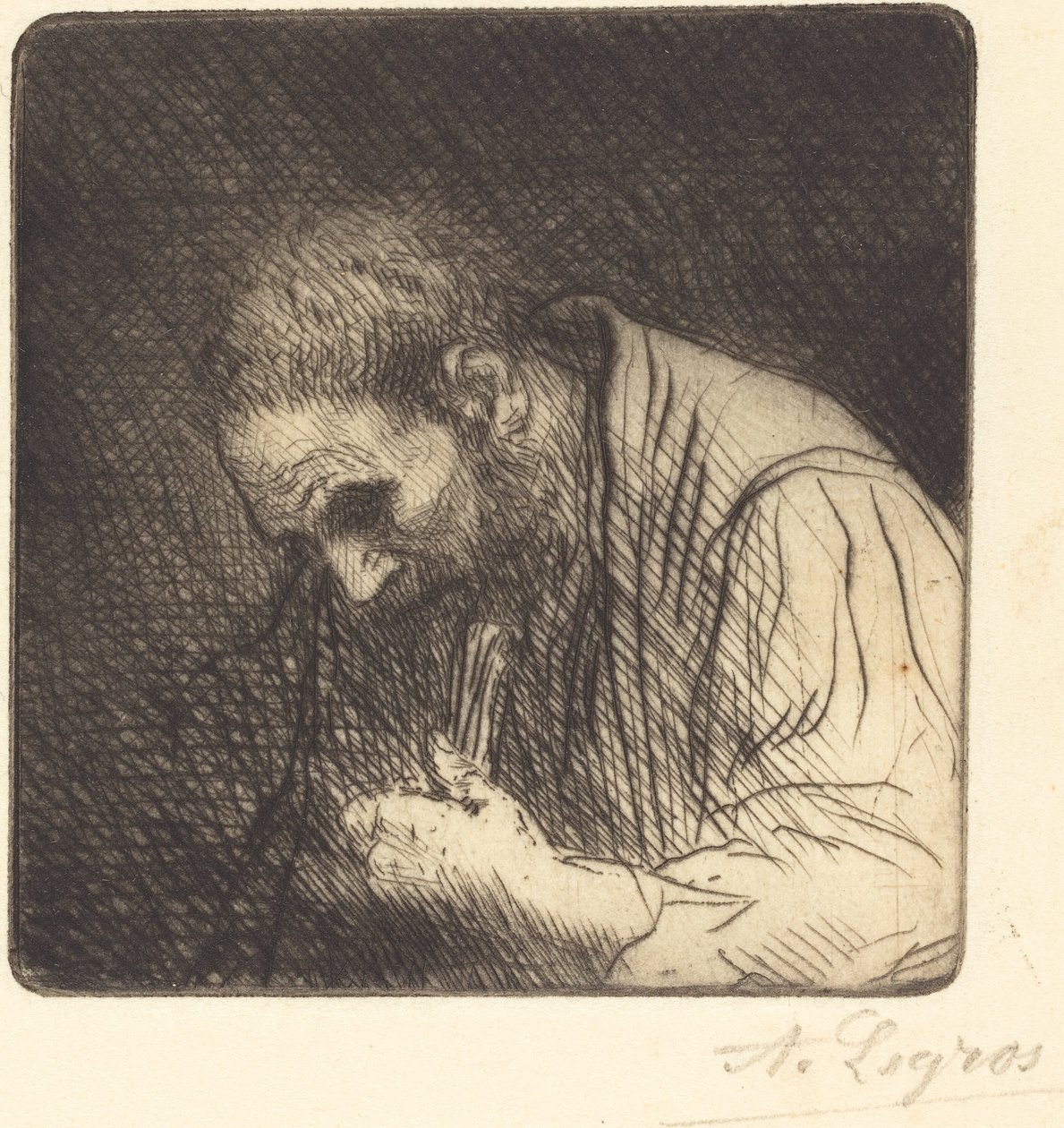 Biedny człowiek autorstwa Alphonse Legros