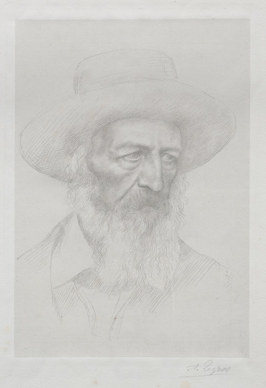 Portret Alfreda Lorda Tennysona autorstwa Alphonse Legros