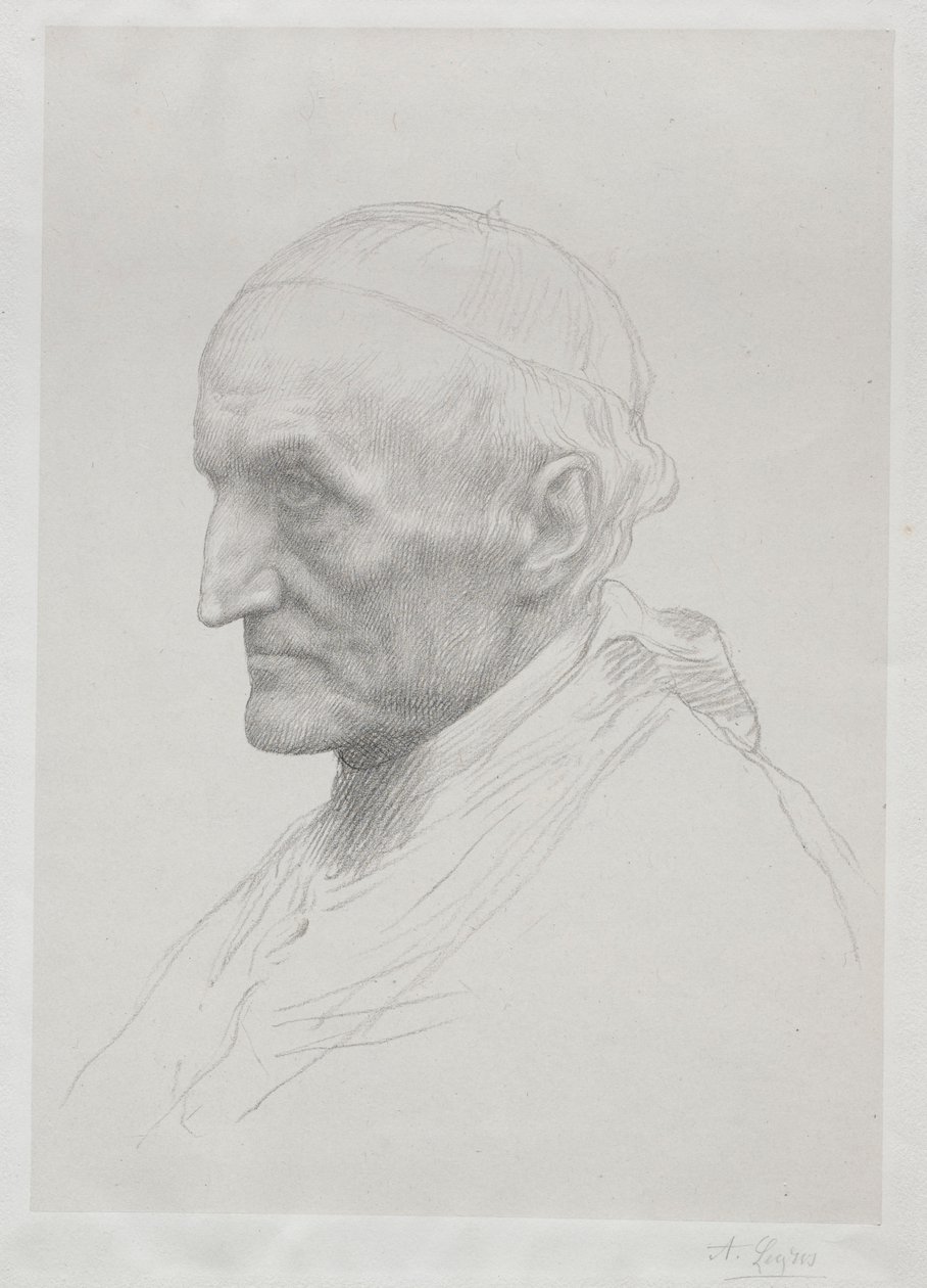 Portret kardynała Manninga II płyta. autorstwa Alphonse Legros