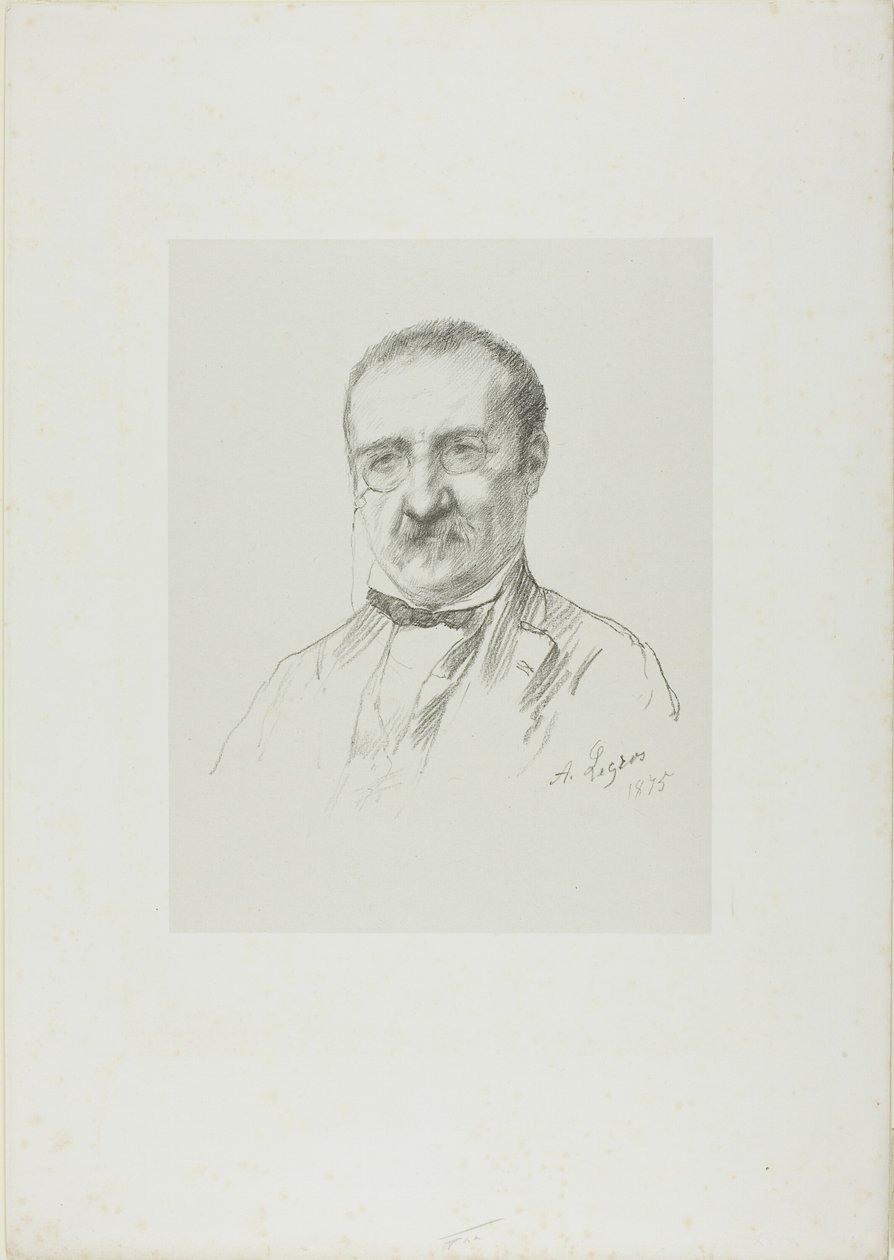 Portret Champfleury autorstwa Alphonse Legros