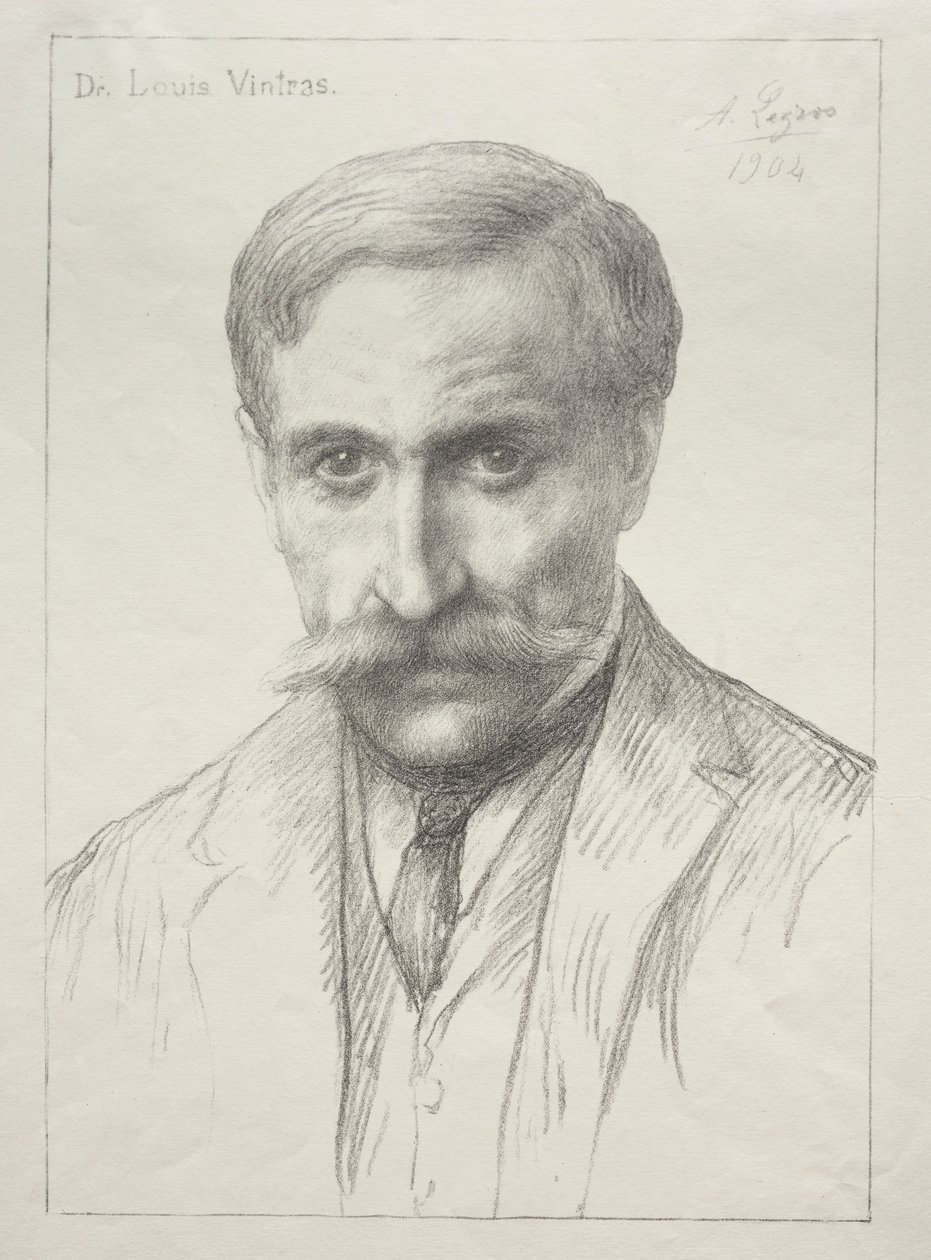 Portret dr. Louis Vintras. autorstwa Alphonse Legros