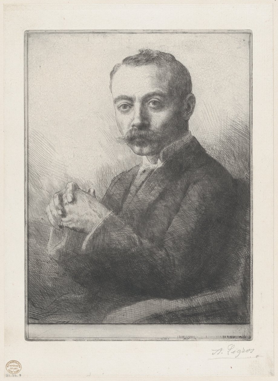Portret Edwarda D. Adamsa, 1892. autorstwa Alphonse Legros