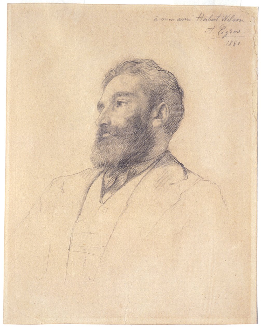 Portret Herberta Wilsona autorstwa Alphonse Legros