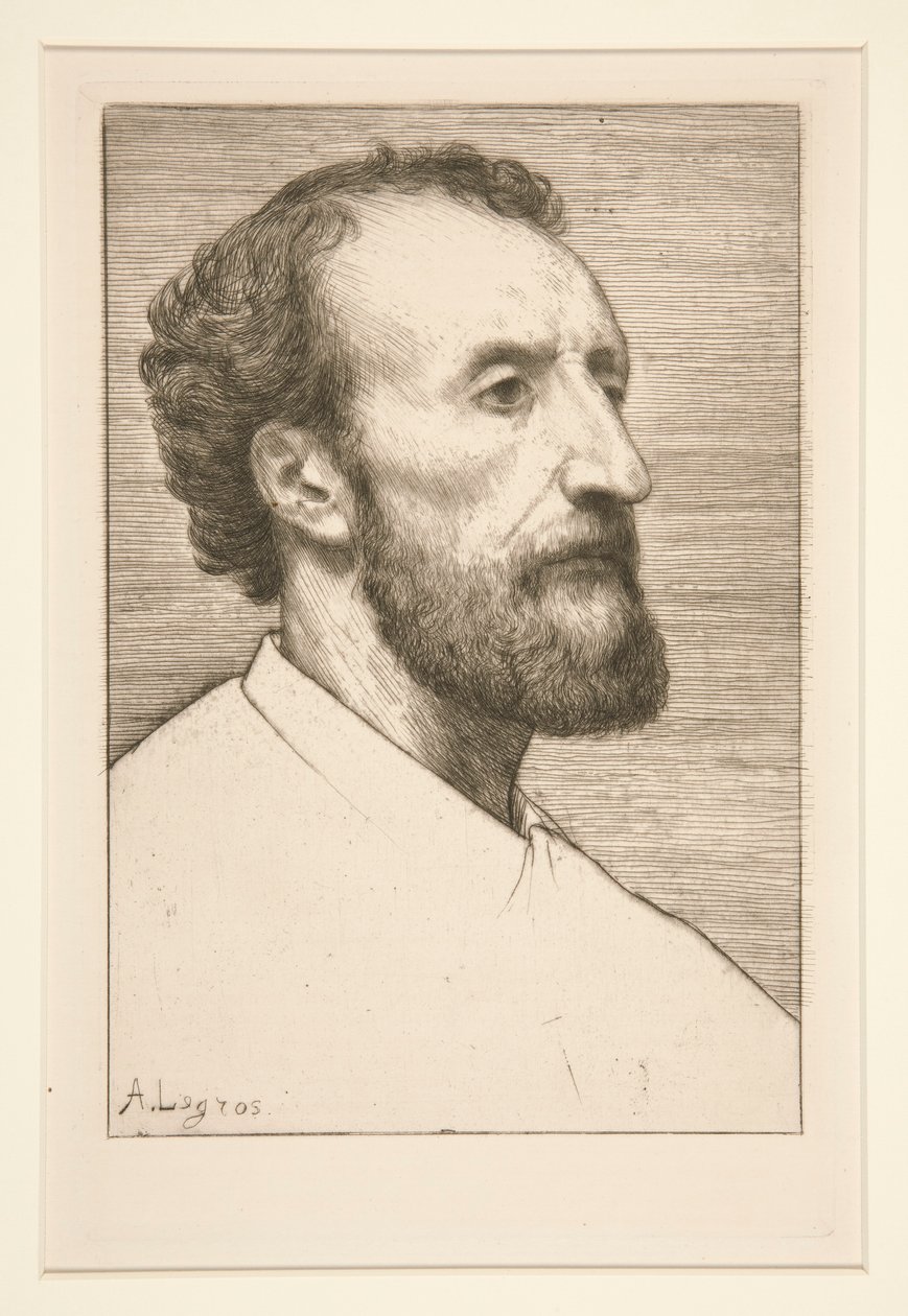 Portret Julesa Dalou autorstwa Alphonse Legros