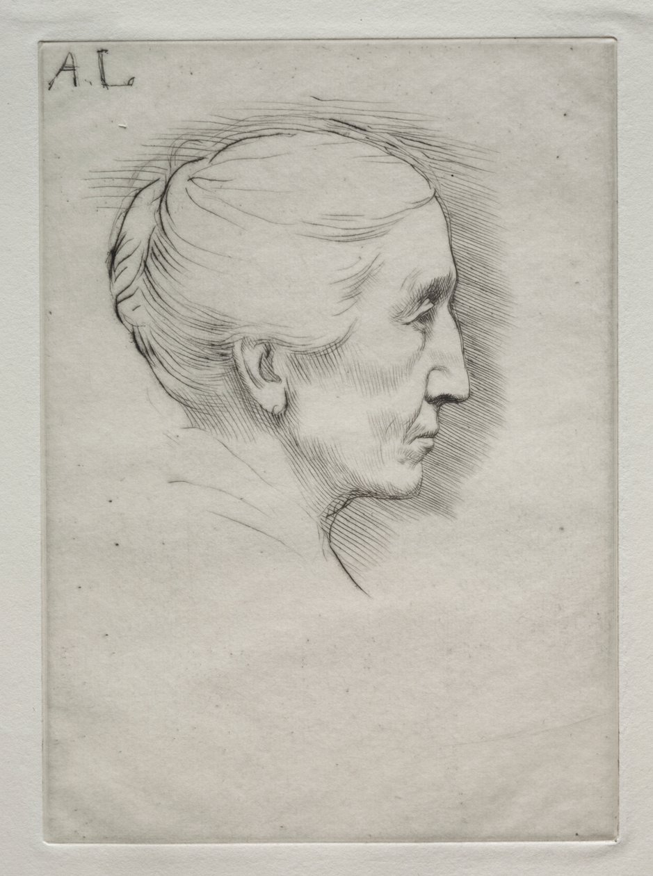 Portret pani. Emily Hughes (pierwsza płyta) autorstwa Alphonse Legros