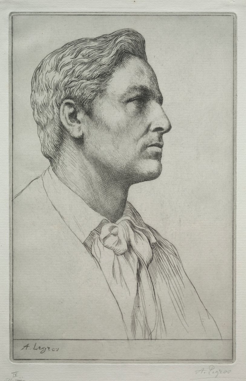 Portret sir Charlesa Holroyda. autorstwa Alphonse Legros