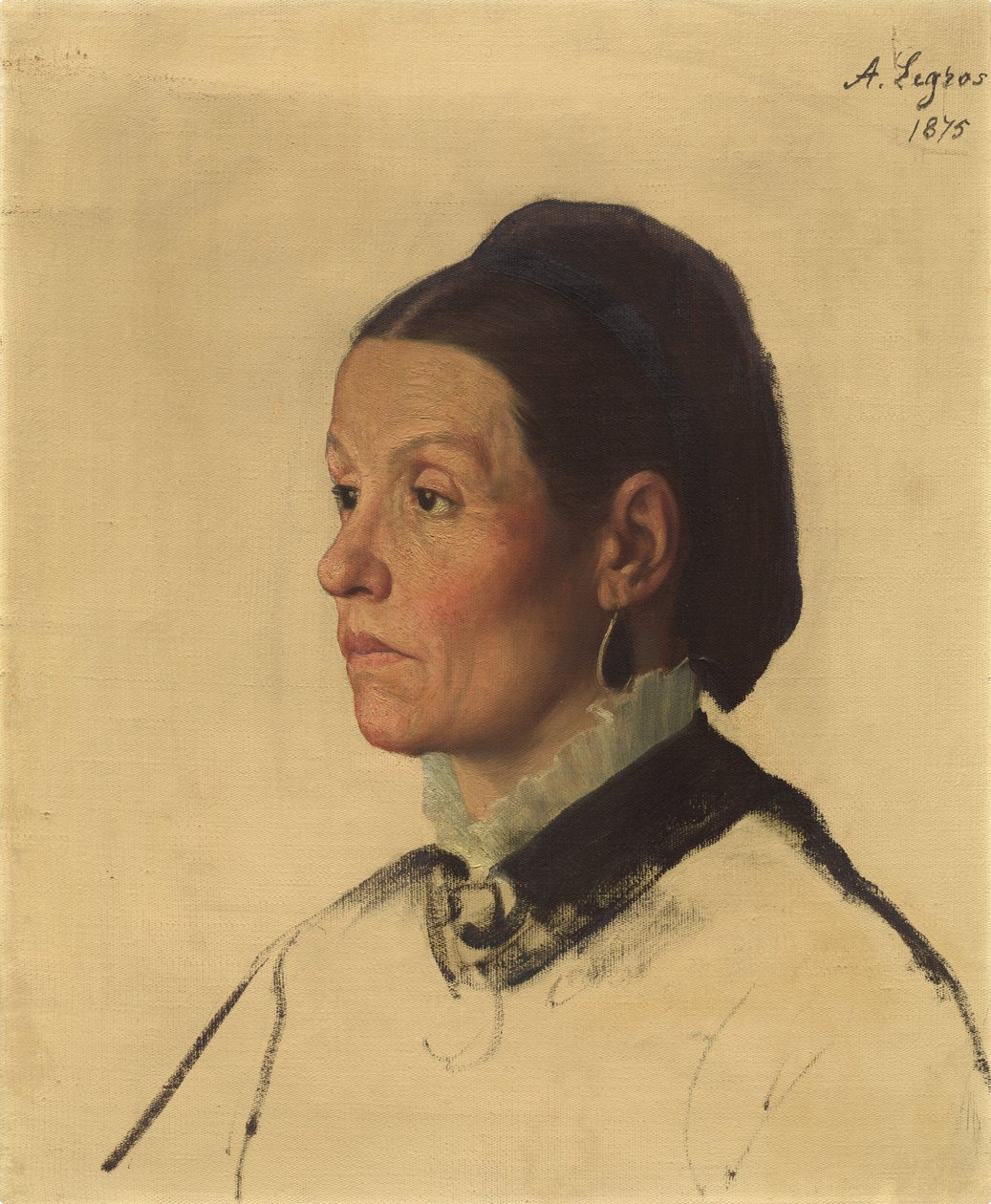 Portret kobiety, 1875. autorstwa Alphonse Legros
