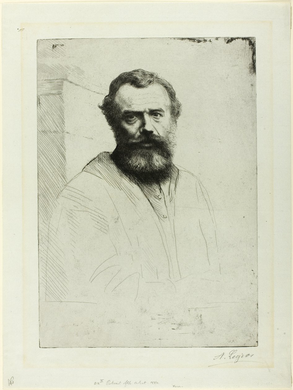 Portret artysty autorstwa Alphonse Legros
