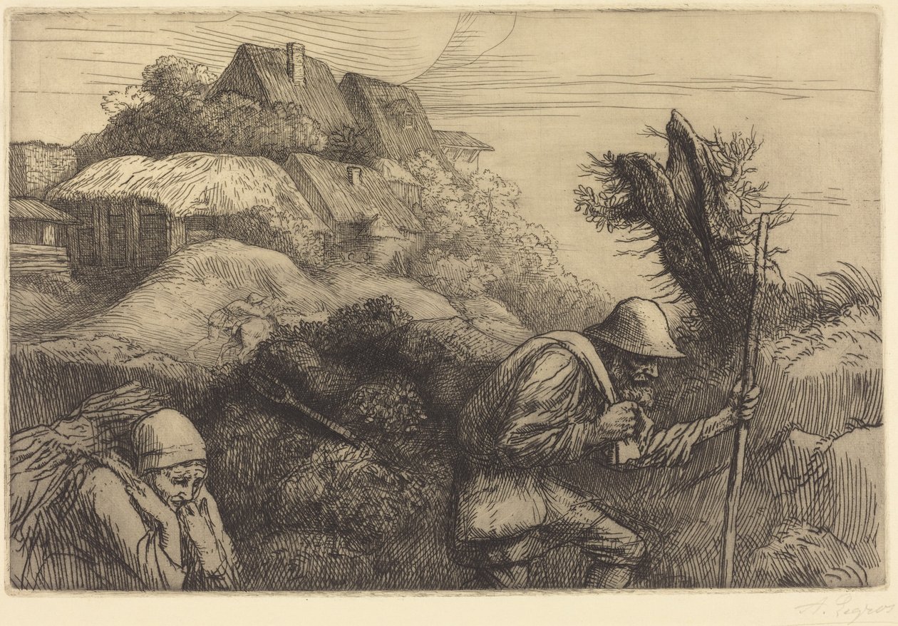 Return from the Woods (Powrót z lasu) autorstwa Alphonse Legros