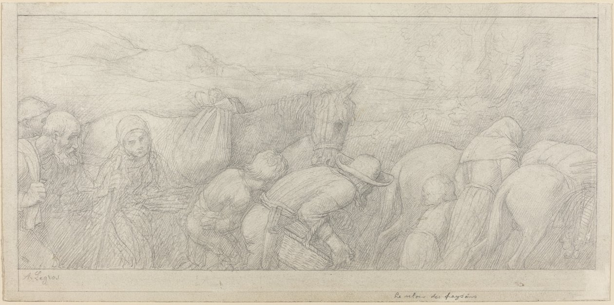 Powrót chłopów autorstwa Alphonse Legros