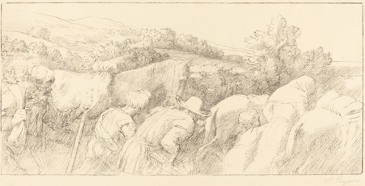 Powrót Chłopów Powrót Chłopów. autorstwa Alphonse Legros