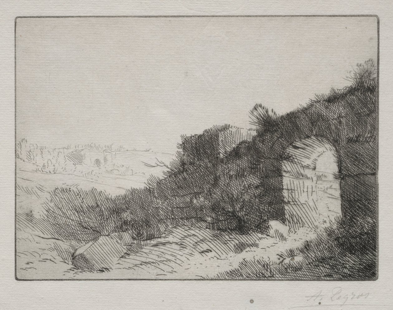 Rzymskie ruiny. autorstwa Alphonse Legros