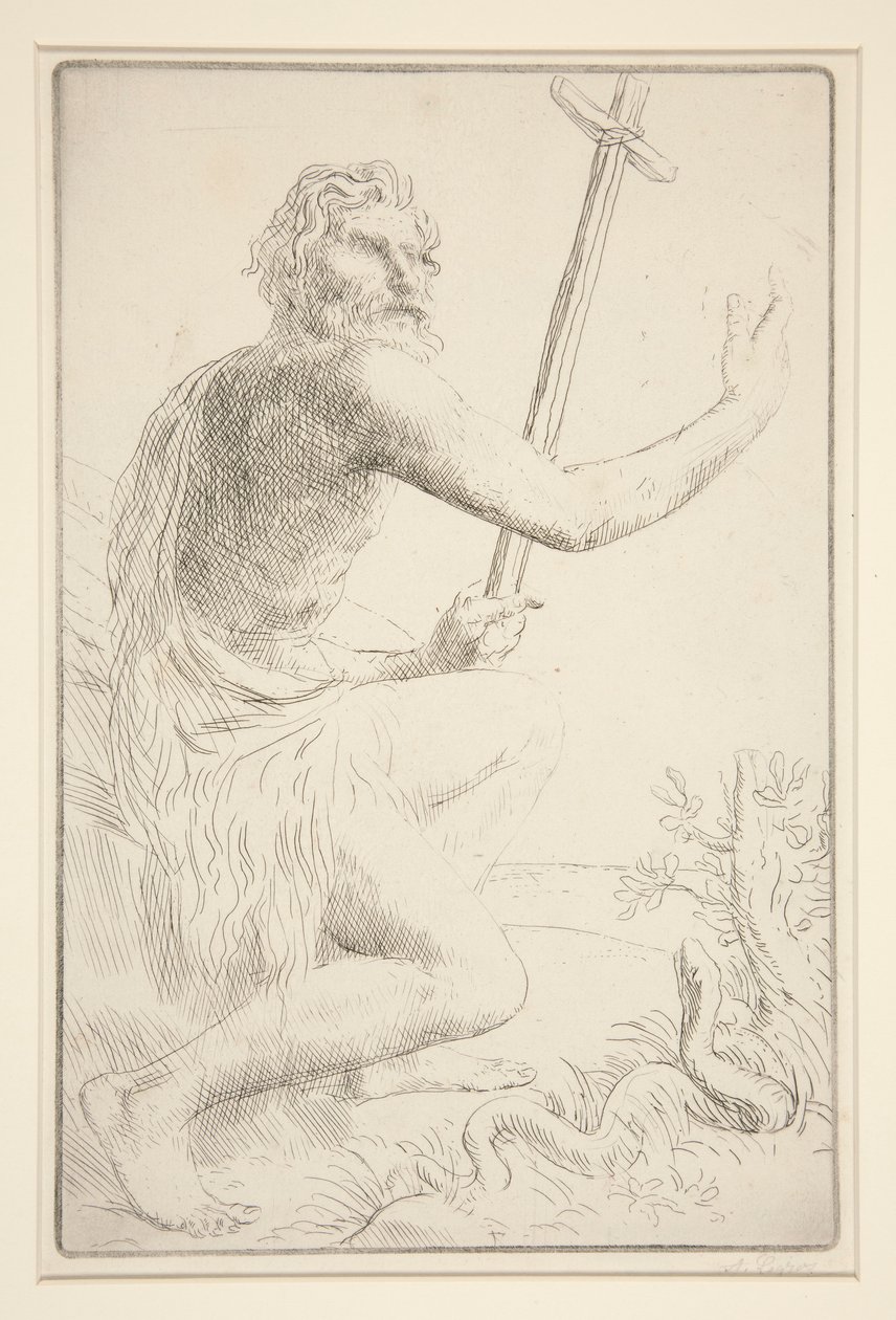 Święty Jan (św. Jan) autorstwa Alphonse Legros