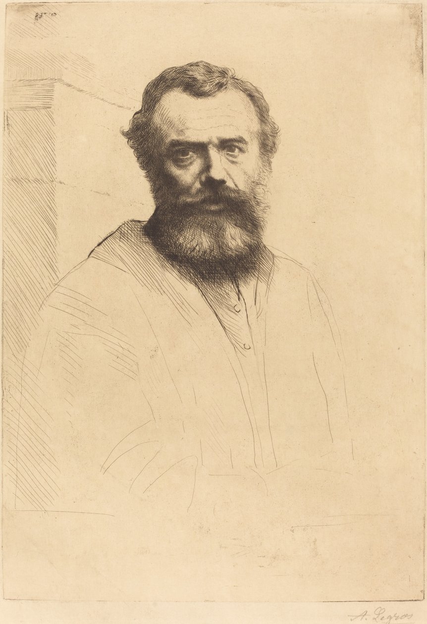 Autoportret, 3. płyta autorstwa Alphonse Legros