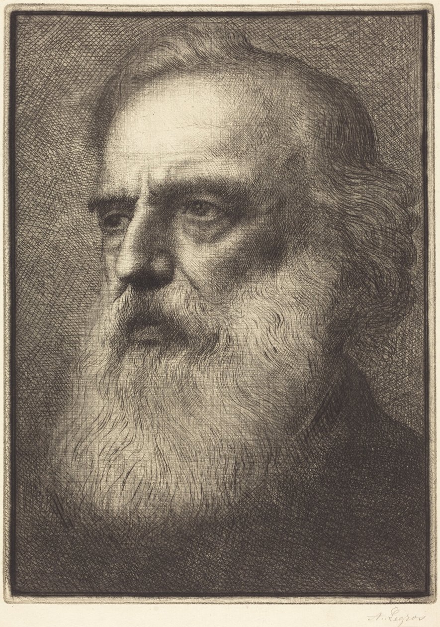 Autoportret, czwarta płyta autorstwa Alphonse Legros