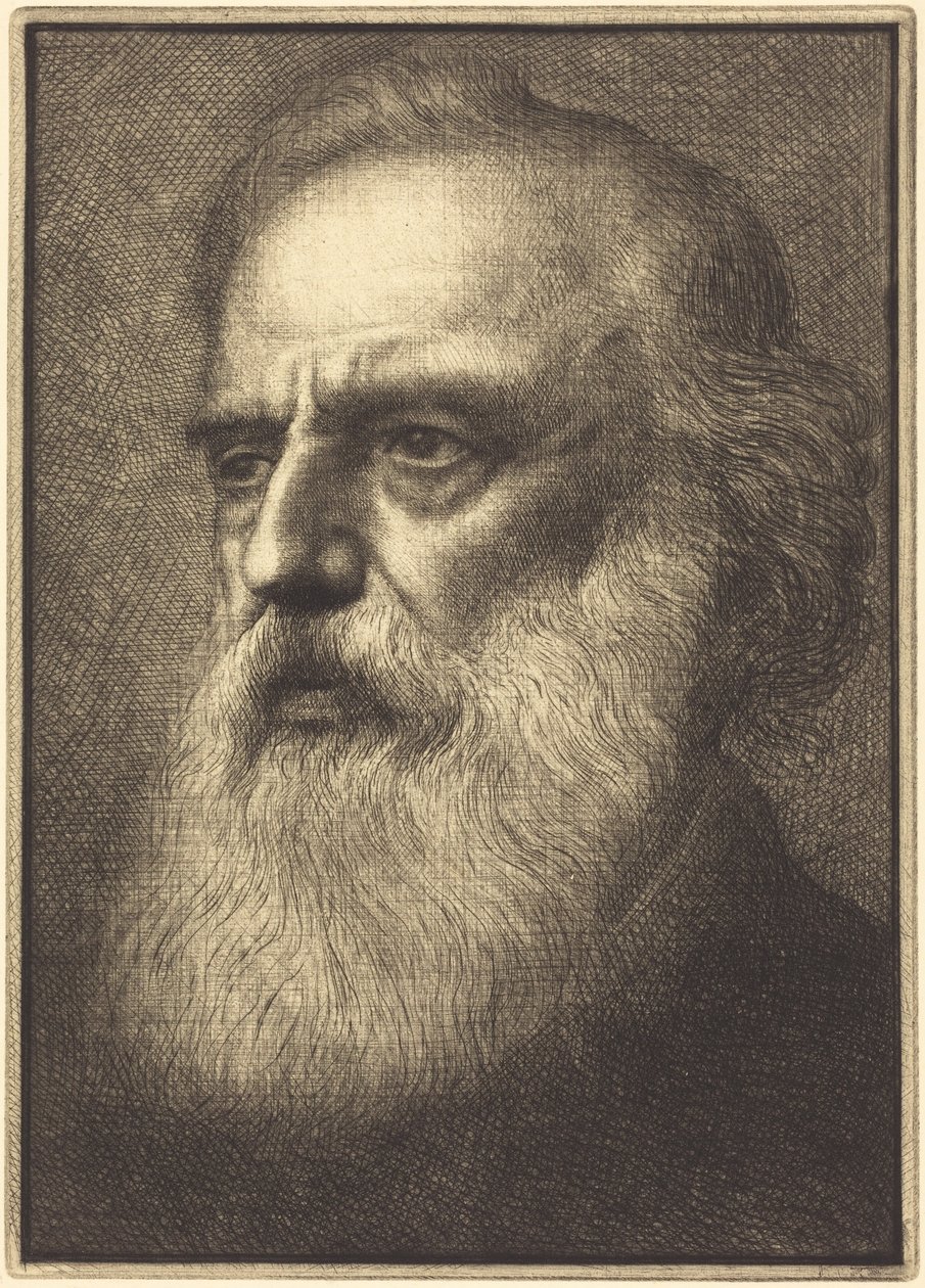 Autoportret, czwarta płyta autorstwa Alphonse Legros