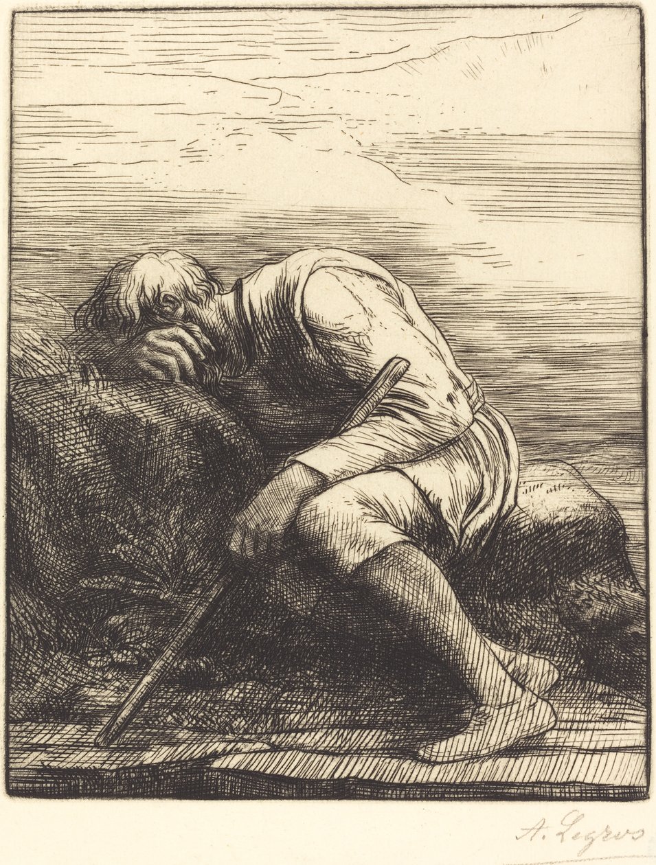 Sindbad Żeglarz (Sinbad le marin) autorstwa Alphonse Legros
