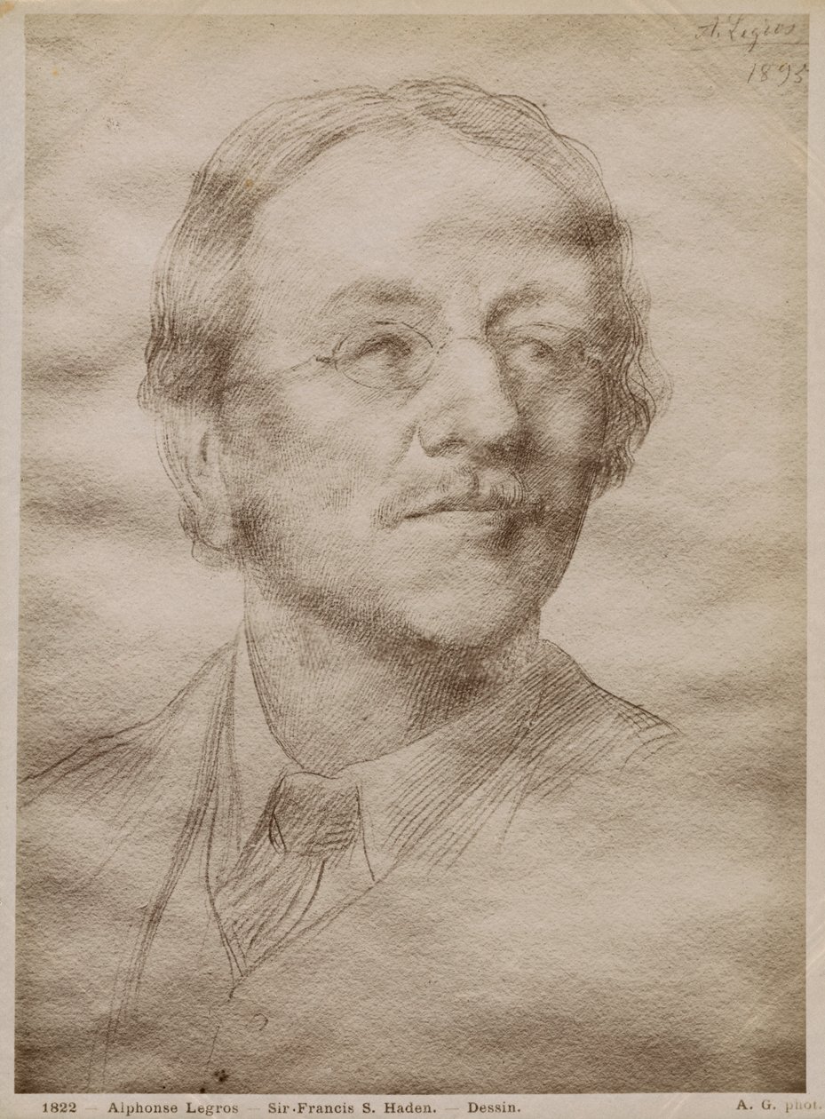 Sir Francis Seymour Haden Junior, 1895 (złoty punkt na papierze) (patrz także 414598) autorstwa Alphonse Legros