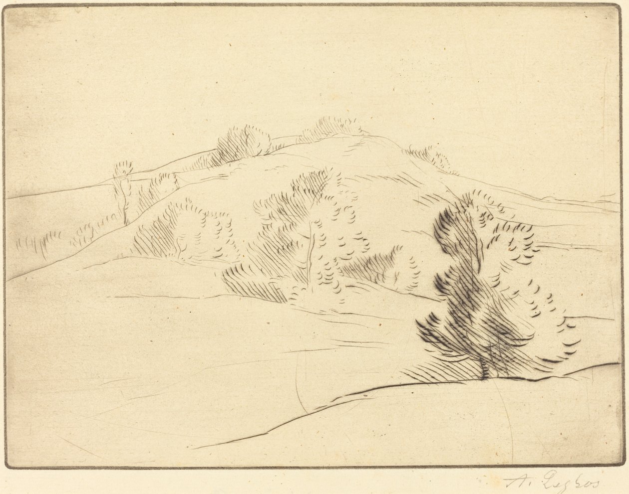 Małe wzgórze Le Coteau. autorstwa Alphonse Legros