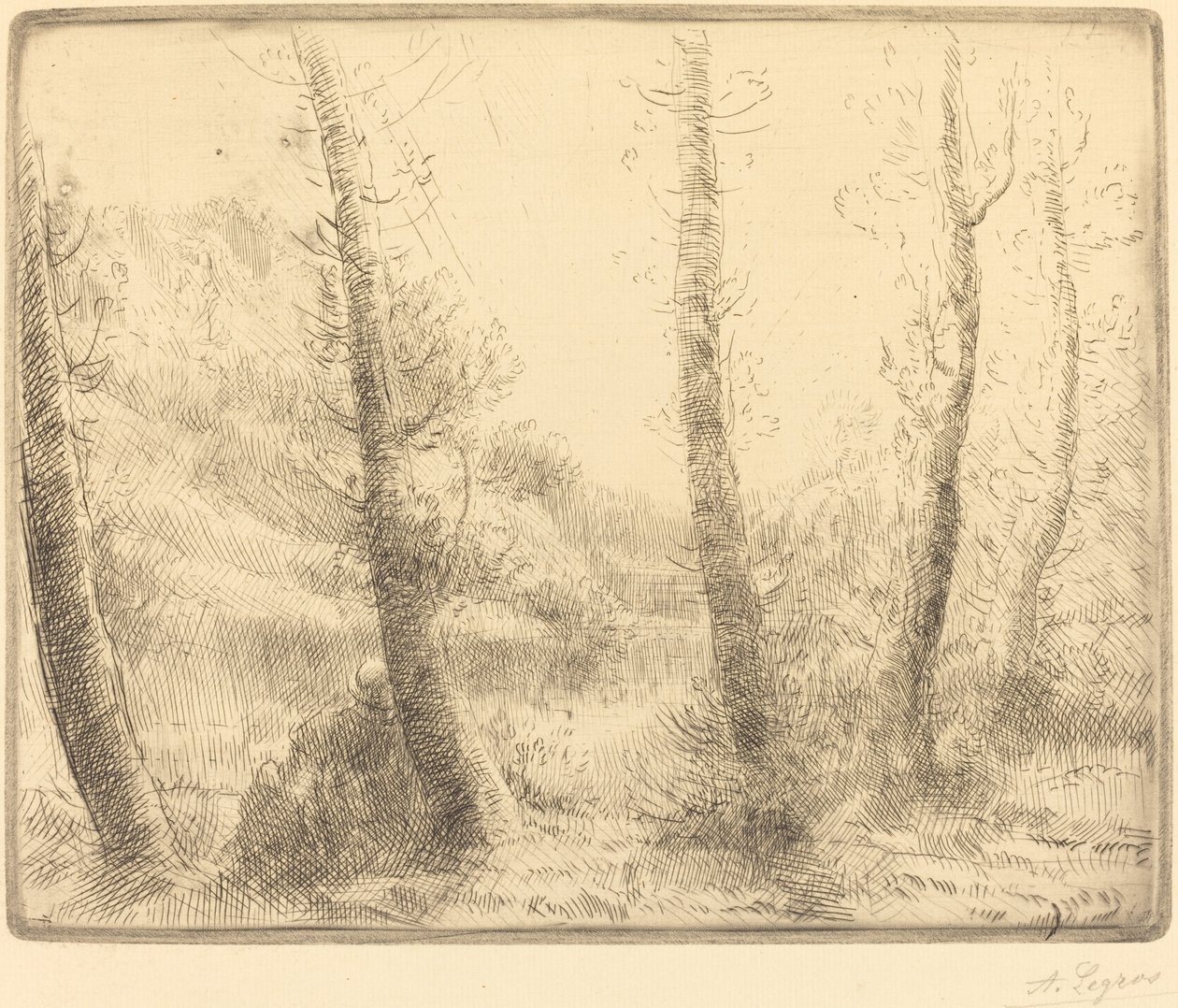 Małe jezioro autorstwa Alphonse Legros