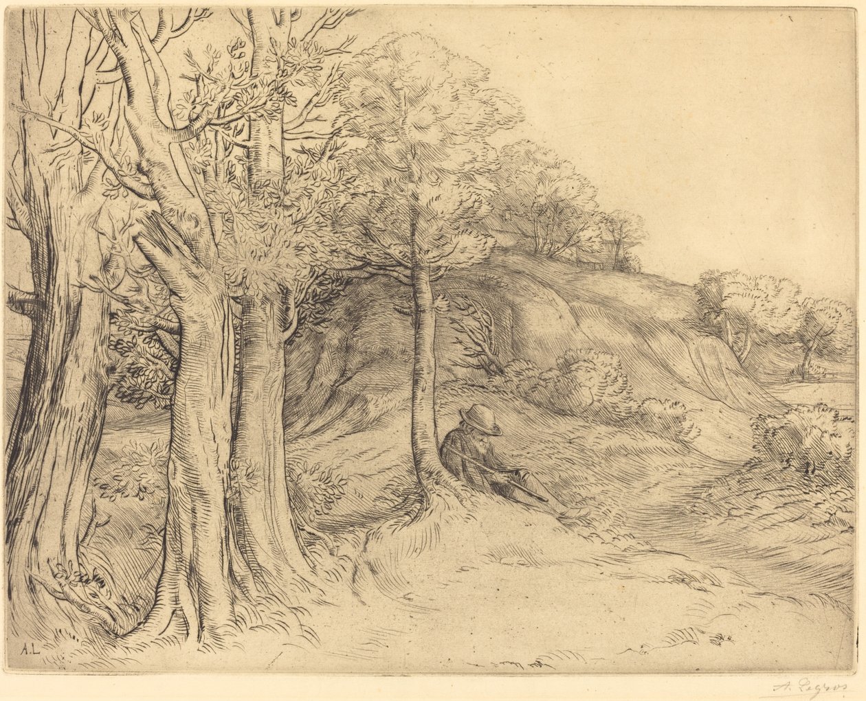 Samotność (Samotność (Krajobraz)) autorstwa Alphonse Legros