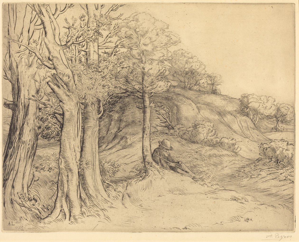 Samotność (Samotność (Krajobraz)) autorstwa Alphonse Legros