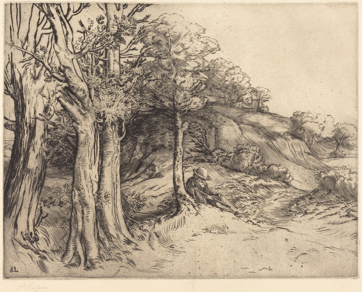 Samotność (Samotność (Krajobraz)) autorstwa Alphonse Legros