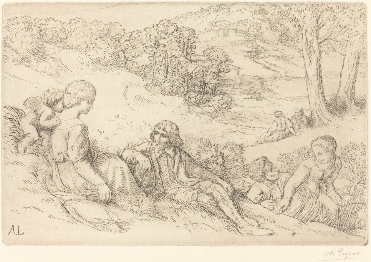 Wiosna Wiosna. autorstwa Alphonse Legros