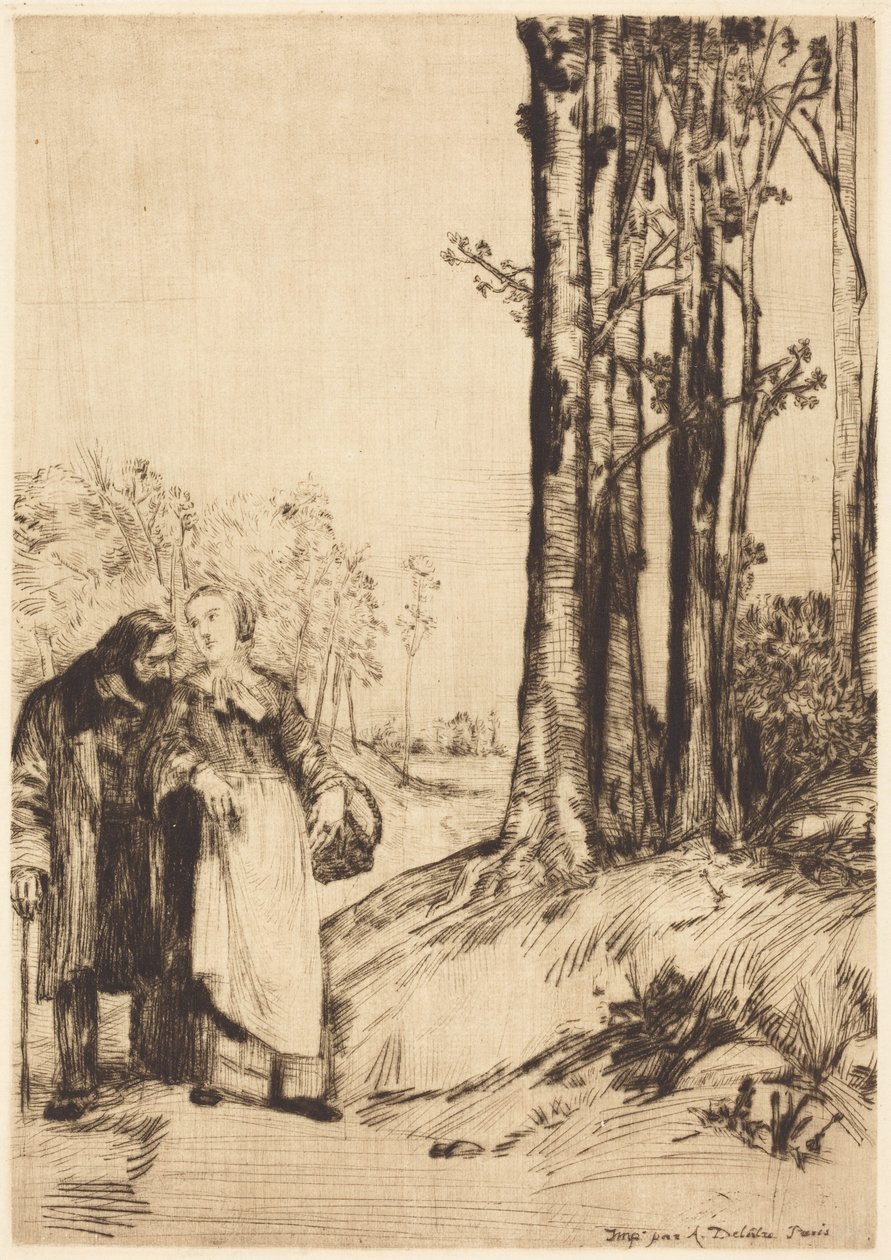 Spacer rekonwalescenta autorstwa Alphonse Legros
