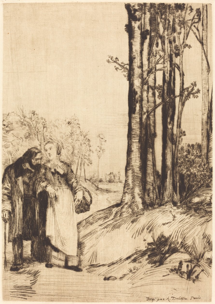 Spacer po Rekonwalescencyjnym La deptaku rekonwalescencyjnym. autorstwa Alphonse Legros