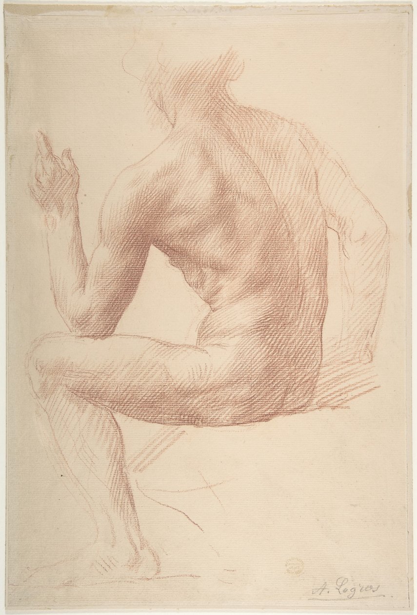 Studium postaci autorstwa Alphonse Legros