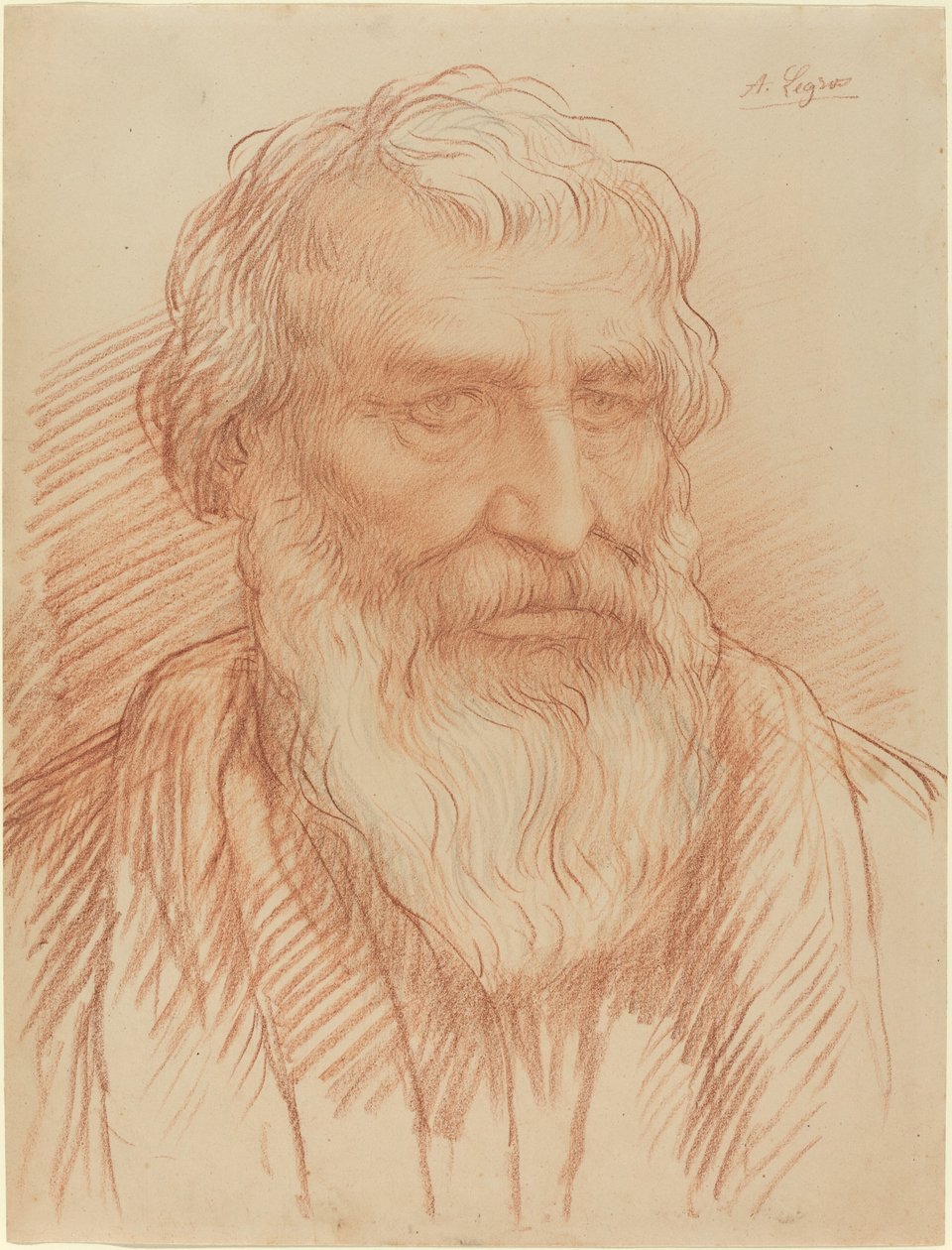 Studium głowy autorstwa Alphonse Legros