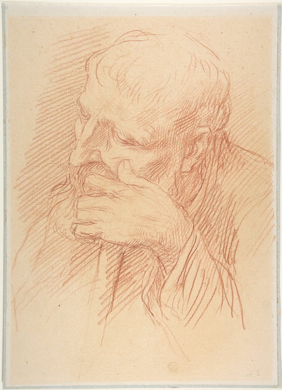 Studium głowy autorstwa Alphonse Legros